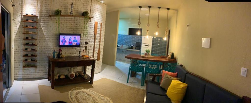 Apartamento Com Vista Para O Mar, Piscina , Deck , Playground E Estacionamento . 타이바 외부 사진