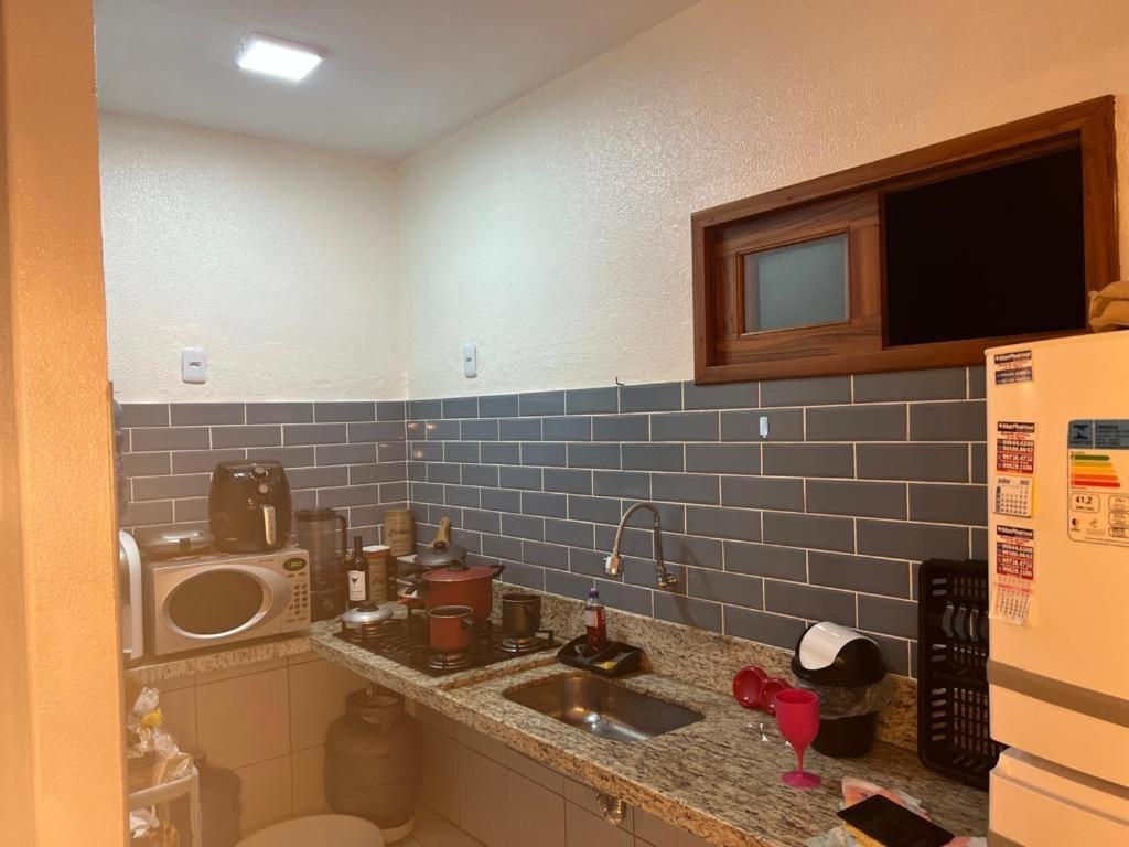 Apartamento Com Vista Para O Mar, Piscina , Deck , Playground E Estacionamento . 타이바 외부 사진